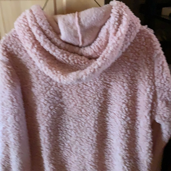 Softest Pink Sherpa Hoodie Sz S Love Tree EUC - Picture 6 of 7